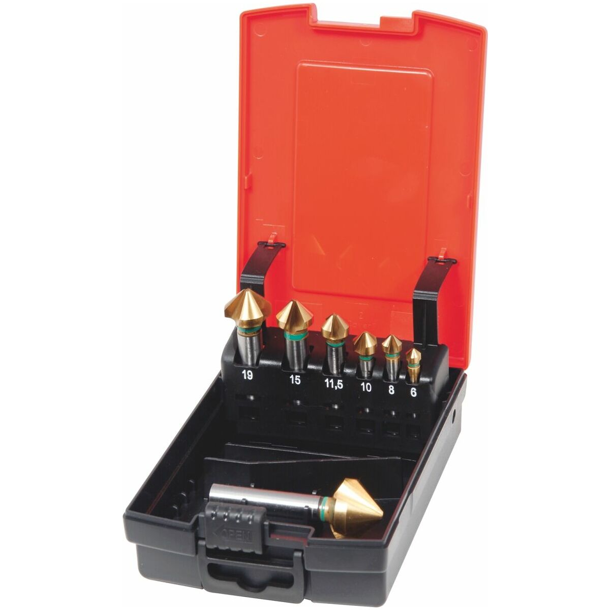 BỘ 7 MŨI VÁT MÉP 90 ĐỘ THÉP GIÓ PHỦ TIN HOLEX 150340 7 BỘ 7 MŨI VÁT MÉP 90 ĐỘ THÉP GIÓ PHỦ TIN HOLEX 150340 7